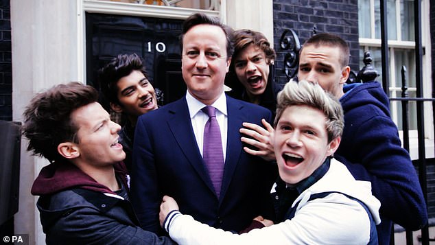 The former Prime Minister appeared in a Comic Relief video alongside Liam and the rest of One Direction on the steps of Downing Street in 2013.