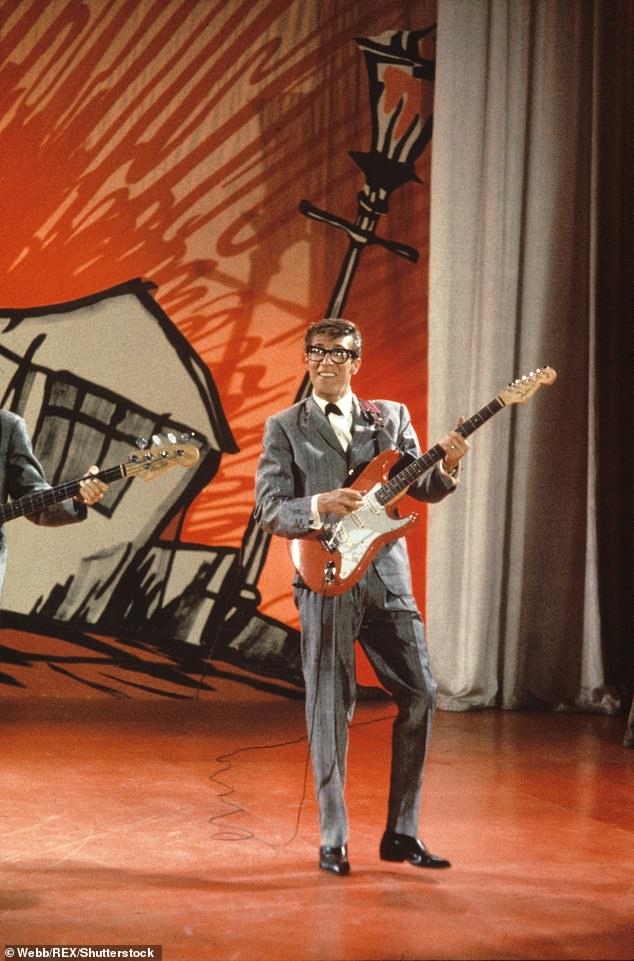 Pink Floyd's Dave Gilmour plays a black Stratocaster, Hank Marvin (pictured) plays a red one and the great Jeff Beck plays a white one