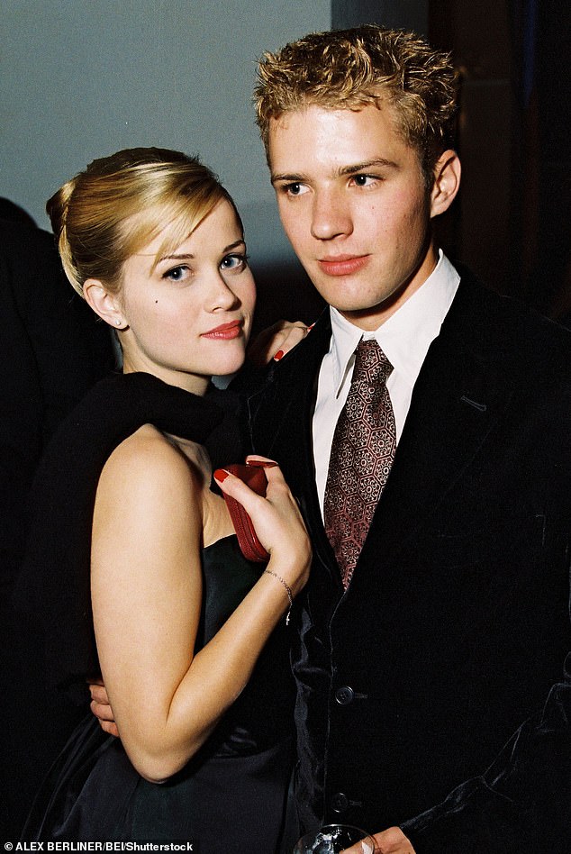 Witherspoon was first married to Ryan Phillippe from 1999 to 2006; They are photographed in 1998