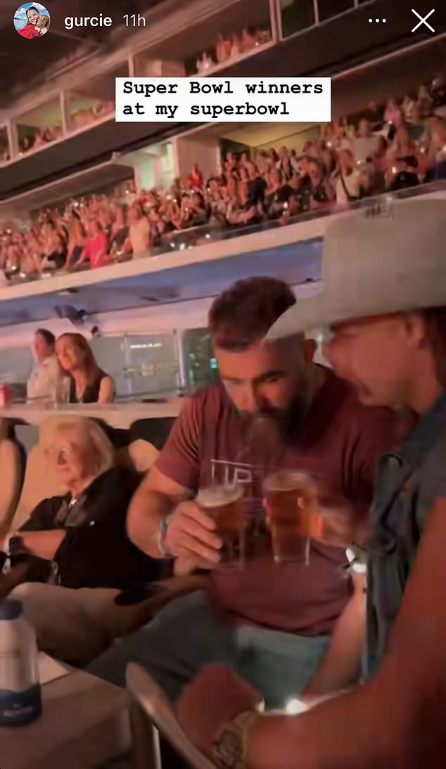 Jason Kelce Spotted Drinking Beers at Taylor Swift's Eras Tour Show in Miami