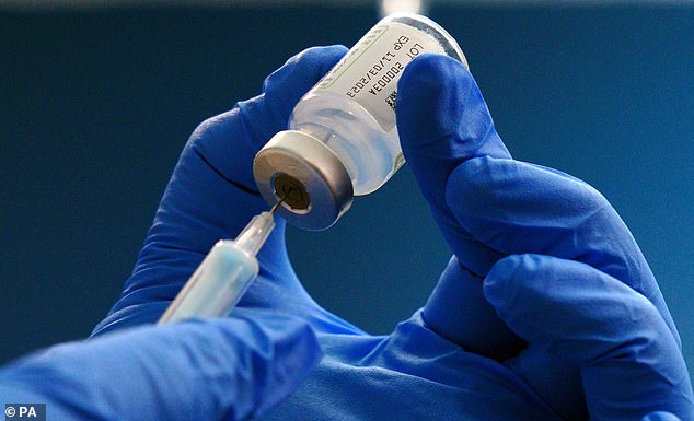 The vaccine is offered to children aged 12 to 13 to protect them against the human papillomavirus (file image)