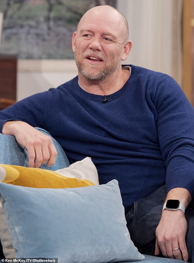 Pictured: Mike Tindall on This Morning from January 2022. In his new book, Mike debunked the assumption that the late Queen's life was like an episode of Downton Abbey.