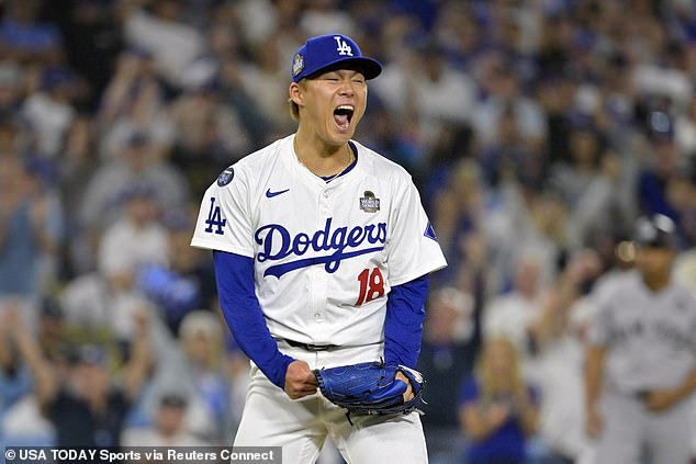 Yoshinobu Yamamoto had a great outing for the Dodgers as he allowed just one hit.