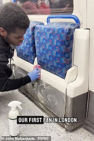 A pair of identical twins have taken it upon themselves to clean places that no one asked them to, such as London Underground trains and nightclubs.