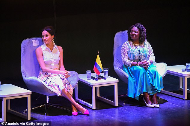 Meghan Markle participated in the Afro Women and Power conference in Cali, Colombia, earlier this year.