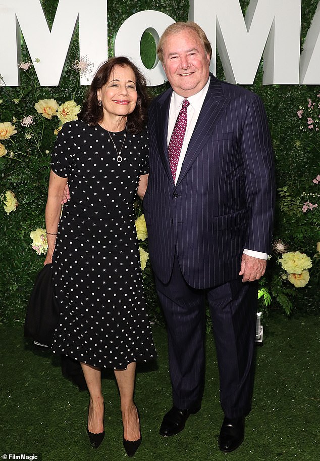 Gary Winnick set the record at the time, when he bought the house for $94 million (Pictured: Winnick with his wife Karen at Party in the Garden at MoMA in New York on May 31, 2018).