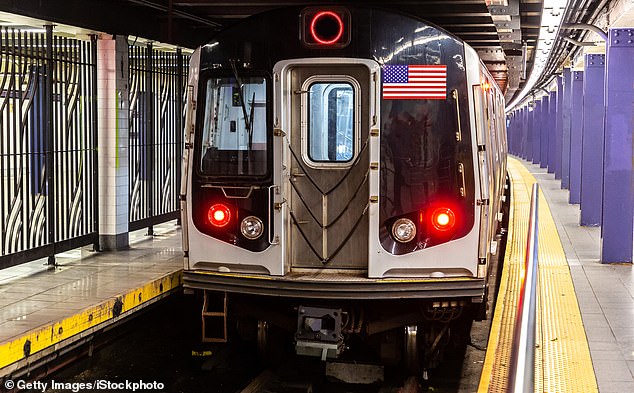 The gun was found around 3:15 pm at the Cortlandt Street station on the R train line (file image)