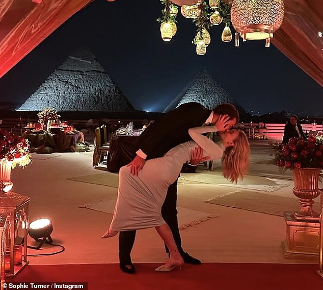 The Game Of Thrones star, 28, looked loved up as she shared a sweet album on Instagram to wish her partner Peregrine Pearson well on her special day.