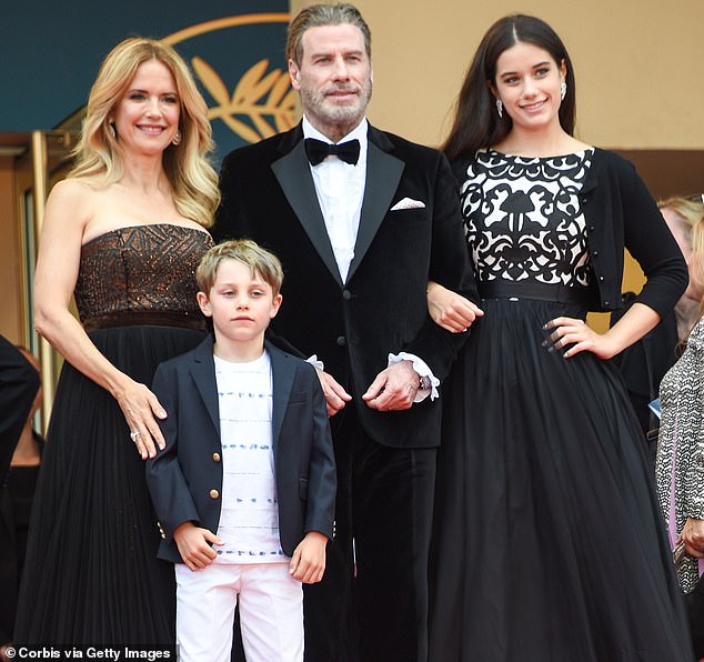 Kelly was married to Ella's father, John Travolta, from 1991 to 2020; they had three children: in addition to Ella, there were the late Jett and the much younger Benjamin. Seen in 2019