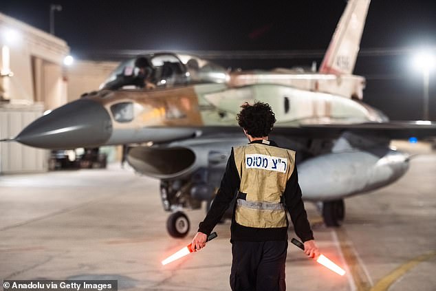 A view of the fighter jet preparing before the Israeli army's attack on Iran, on October 26, 2024 in Israel.