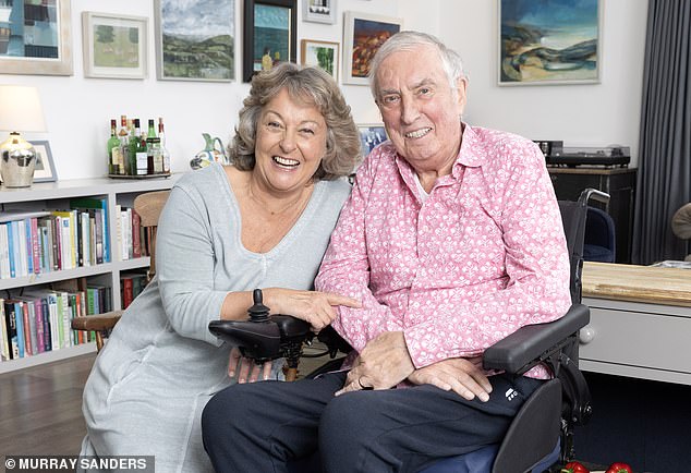 Johnnie with his wife Tiggy. The terminally ill DJ streamed many of his latest shows from his home in Dorset