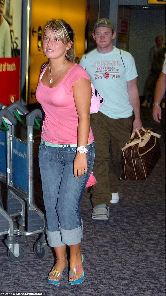 The WAY explained that she doesn't have time to pamper herself anymore, but when she was younger she spent all day getting ready (pictured with Wayne in 2004).