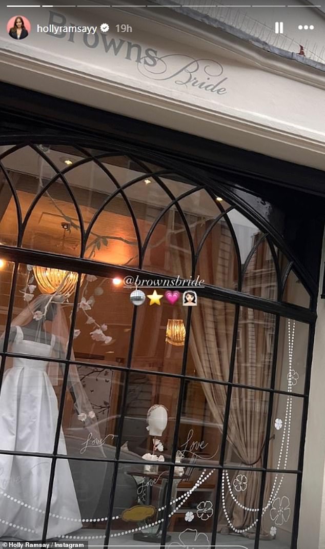 That same day, Holly revealed she had returned to the UK when she took to her Instagram Story to share that she had started shopping for wedding dresses.