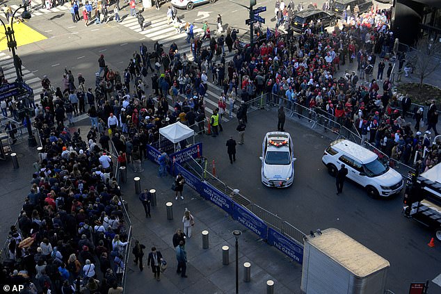 Thousands of people lined up outside Madison Square Garden on Sunday to enter the arena for Donald Trump's rally, just nine days before the 2024 election.