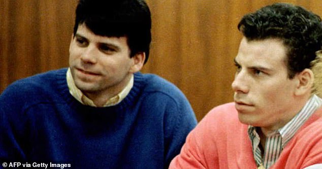 Lyle and Erik in court in 1992 (pictured), four years before they were officially found guilty.