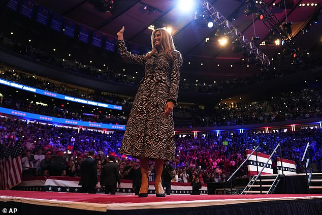 'We love you,' the crowd told Melania Trump