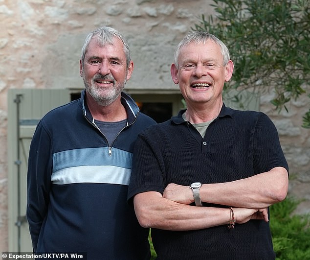 Men Behaving Badly's Neil Morrissey (left) and Martin Clunes (right) will be joking around in France for a series called Neil and Martin's Bon Voyage on UKTV.