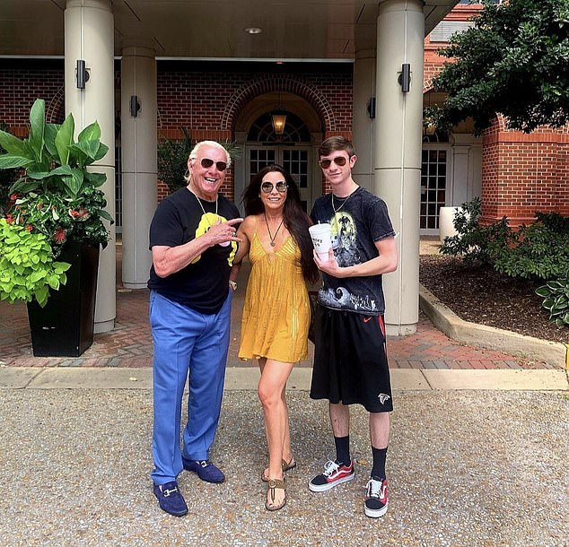 Sebastian photographed alongside his stepfather Ric and mother Wendy, who confirmed his death.