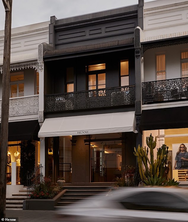 The Australian fashion designer, 39, opened a Henne store in Paddington in June (pictured), exactly two years after opening the brand's first store in Melbourne in 2022.