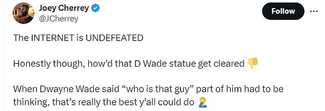 1730092523 735 NBA fans savage Dwayne Wade statue after Miami Heat unveiling