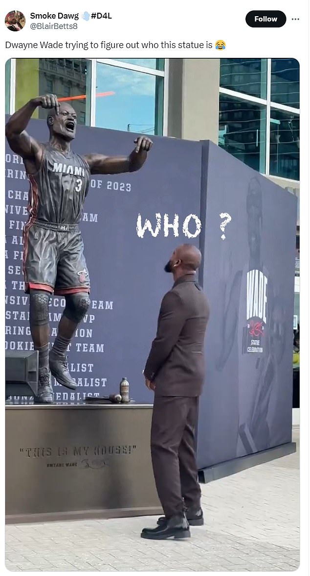 Fans on social media were quick to roast the statue of the former NBA point guard.