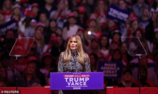 Melania Trump surprised the crowd at Madison Square Garden when she made a surprise appearance