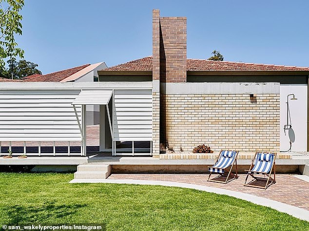 The new property (pictured) comes after the Lockyers sold their Paddington home for around $6.5 million - almost six times what they paid for it.