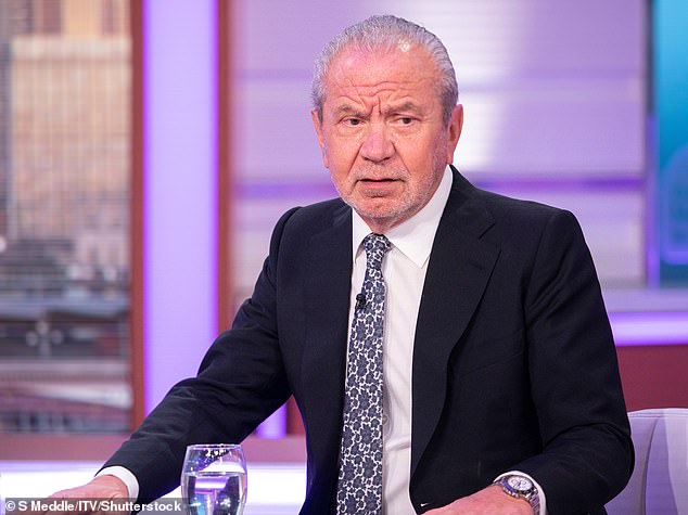 While Lord Sugar suggested that he was not talking about the show to a blind man, Chris responded once again and asked: 'But what was he talking about?' I can't imagine it