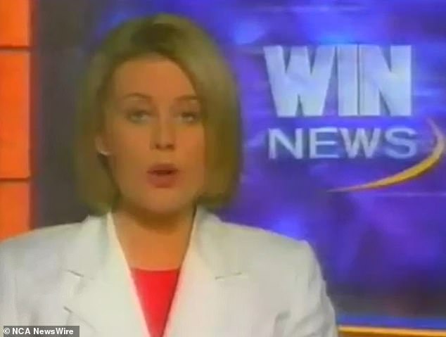 During Samantha's appearance on Today, footage was played of a baby-faced Armytage (pictured) presenting WIN news in the 90s in Canberra.