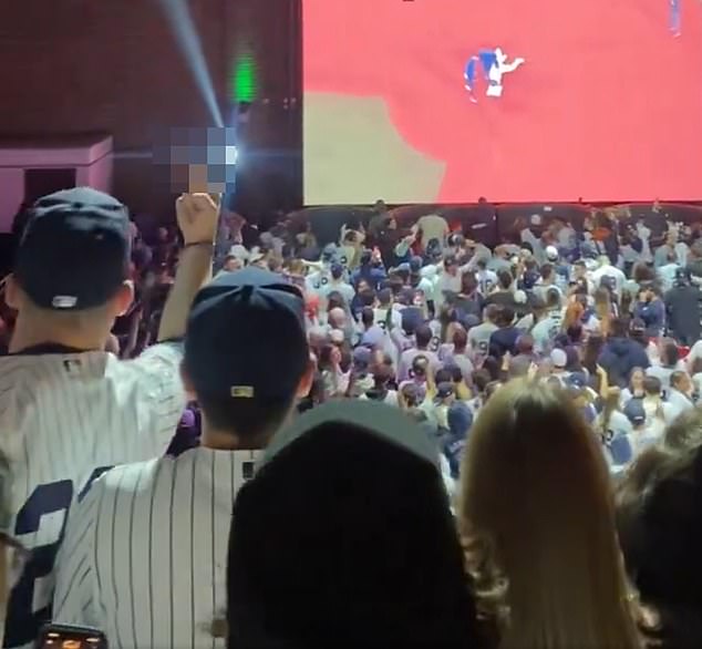 At a bar in the Bronx, a fan was even seen giving the injured star the middle finger.