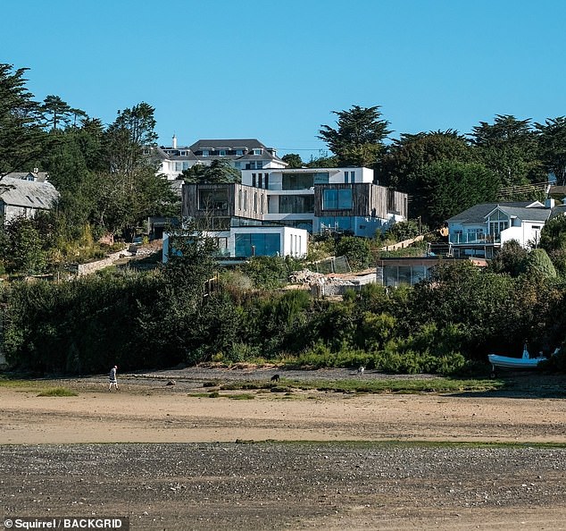 Gordon's weekend in Cornwall to visit his second home (pictured) comes after he criticized his neighbors and locals, joking that he didn't like Cornish people.