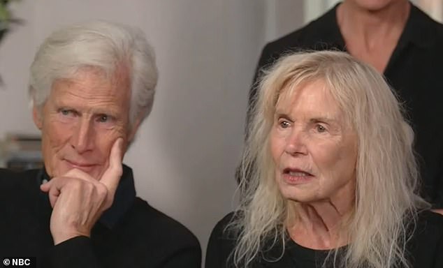 Perry's mother Suzanne Morrison (right) and stepfather Keith Morrison (left) said they welcomed the arrests of the people who allegedly supplied the Friends star with the drugs that killed him while speaking on NBC's Today show , a year after his death.