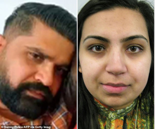 Malik is accused along with Sara's father, taxi driver Urfan Sharif (left), 42, and his wife Beinash (right) Batool, 30, of murder and causing or allowing the death of a child.