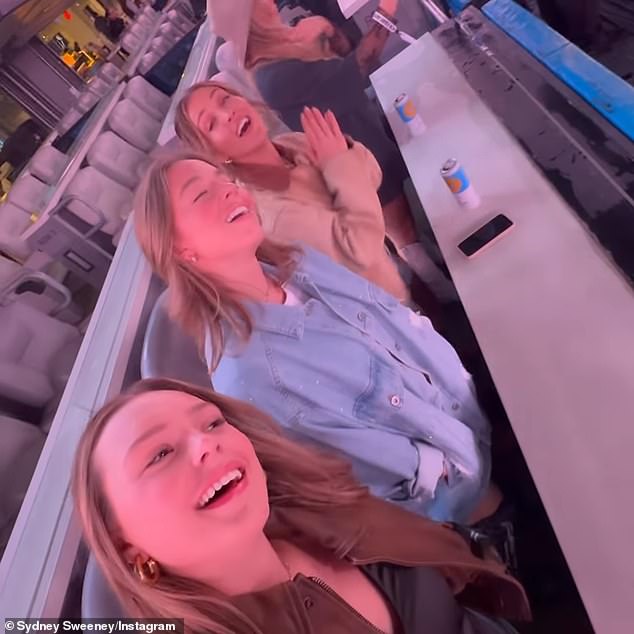 Sydney and her friends smiled, laughed and sang along to the music as the night progressed and included performances by Eric Church, the Avett Brothers and James Taylor.