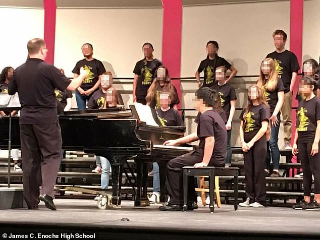 Mester (left) had worked in the Modesto City School District since 2003 and worked at two different high schools as a music teacher until accepting a full-time position at Enoch High in 2007.