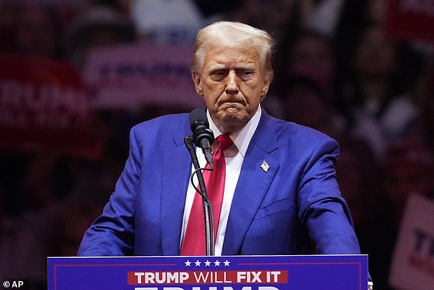 Donald Trump addressed a large crowd of cheering supporters. MSNBC highlighted how the same venue held a Nazi rally in 1939, though it has also hosted multiple high-profile Democratic events since then.