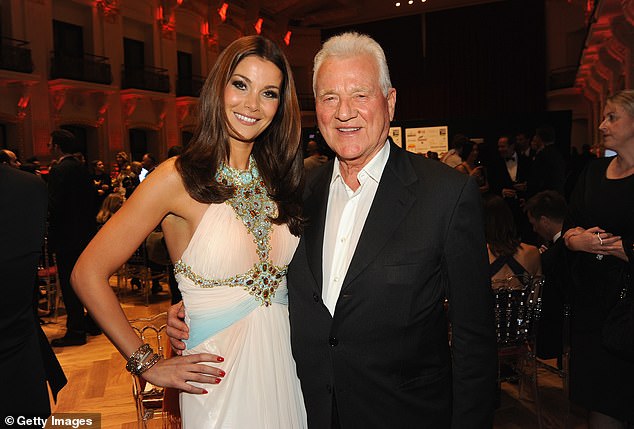 Stronach alongside Carmen Stamboli at the Miss Vienna pageant in 2014, two years after she launched her unsuccessful campaign to become Chancellor of Austria