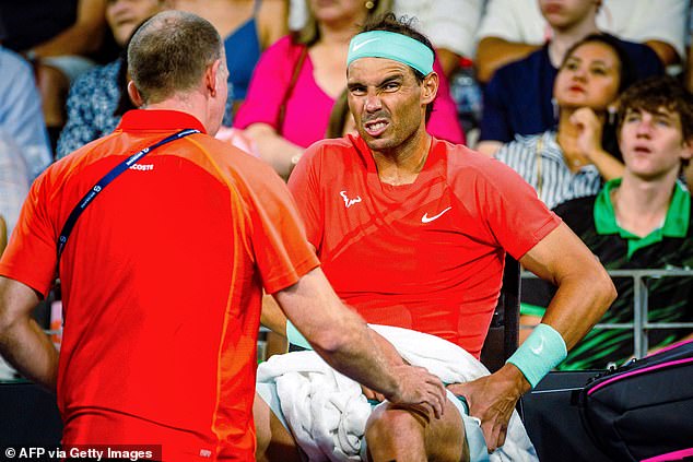 The Australian star also highlighted Spanish great Rafael Nadal, who has also battled injury.