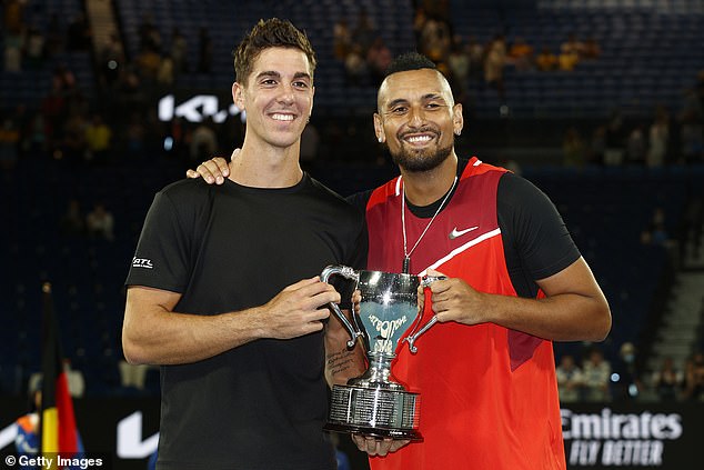 Kyrgios also won the Australian Open doubles title alongside his good friend Thanasi Kokkinakis.