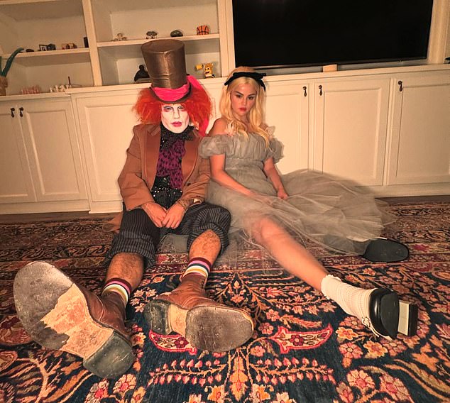 For the weekend's Halloween festivities, Selena Gomez and her boyfriend Benny Blanco dressed up as Alice in Wonderland and the Mad Hatter from Tim Burton's 2010 adaptation.