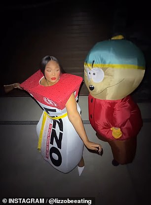 Lizzo also got dressed up ahead of the spooky holiday, showing off two fun costumes on social media.