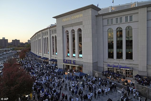 Fans lined up around the block from mid-afternoon, even though the game didn't start until 8 p.m.