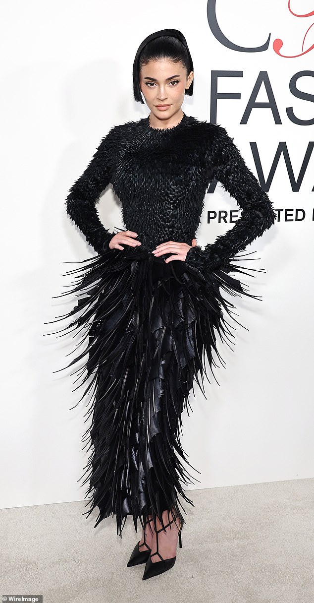 She stunned in a daring black Jean Paul Gaultier Haute Couture dress by Haider Ackerman, which featured spikes throughout.