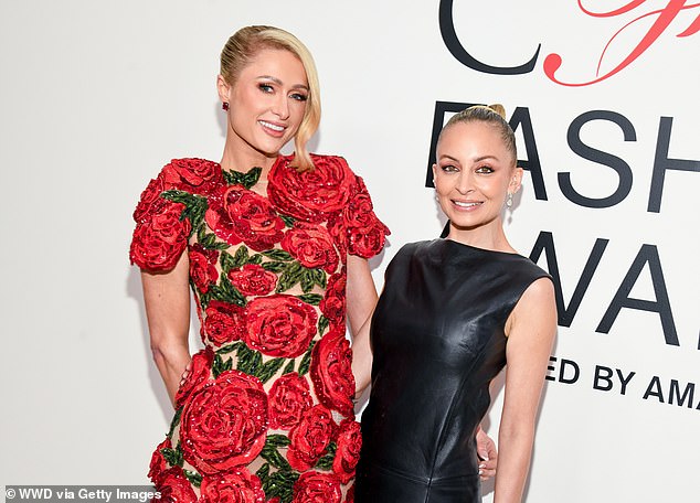 Stars Are Blind singer Paris dazzled in a rose-embellished minidress, while Good News star Nicole added a sophisticated touch in an elegant fitted black dress.