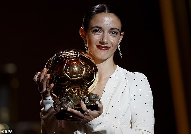 Barcelona and Spain star Aitana Bonmati won a second consecutive women's Ballon d'Or