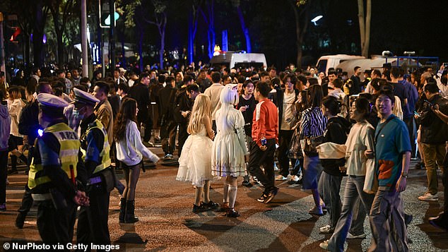 Last year's Halloween revelers in Shanghai went viral for dressing up in costumes that mocked the Chinese government and its policies.