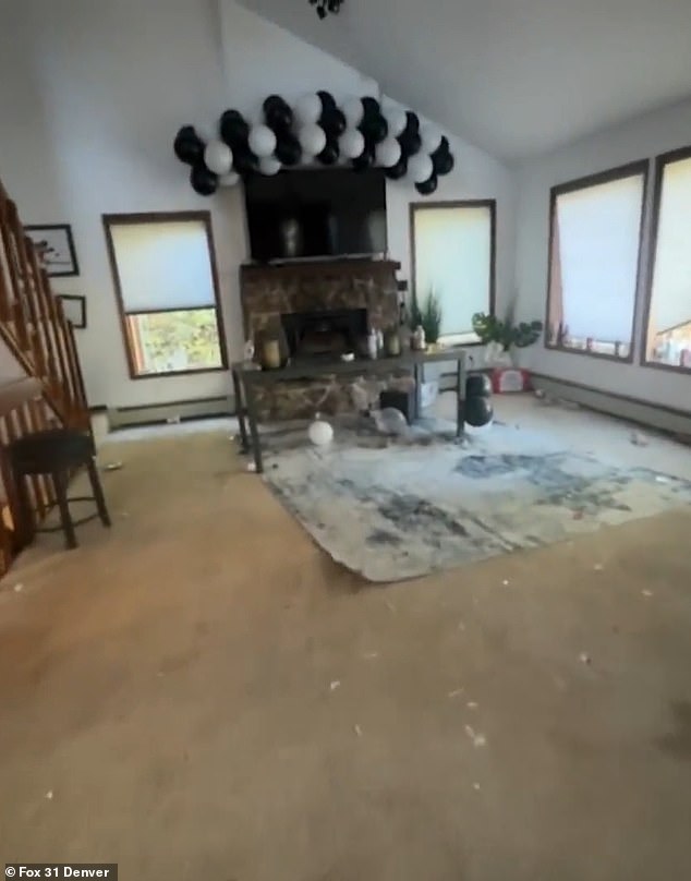 The homeowner had to replace the carpet after guests put gum on it.