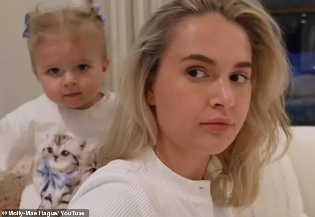 The former Love Island star, 25, opened up in a new vlog this week about her little one's attachment issues and said: 