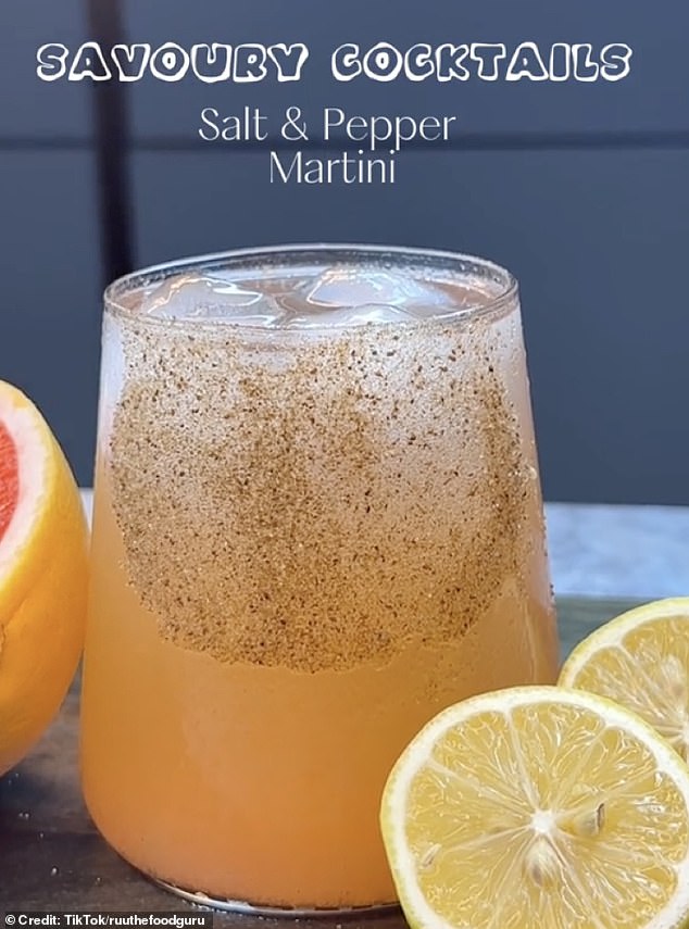 On TikTok, recipes for 'blue cheese martinis' and 'tomatinis' have millions of views, with hundreds offering their take on the savory drinks.