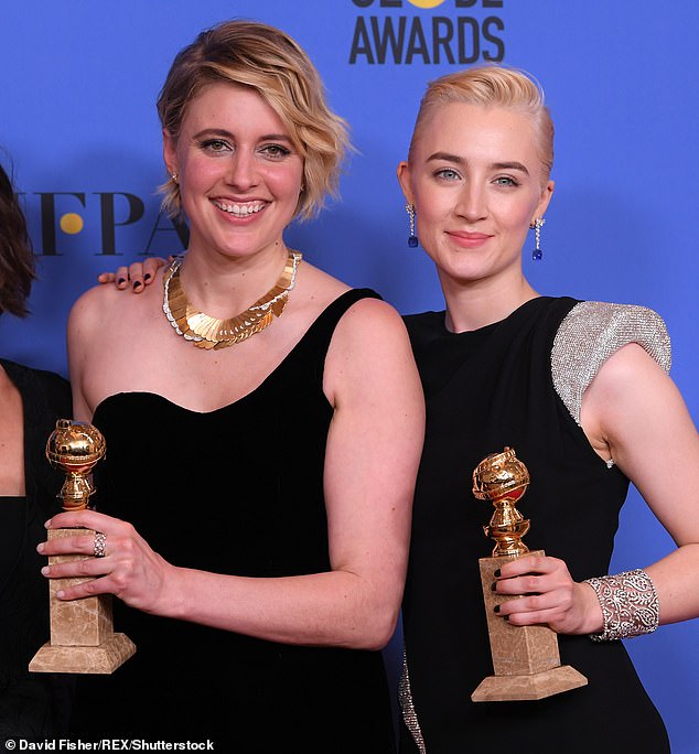 Saoirse made an impact in her own industry after joining over 190 female entertainment stars demanding the eradication of sexual harassment (pictured with Greta Gerwig in 2018).